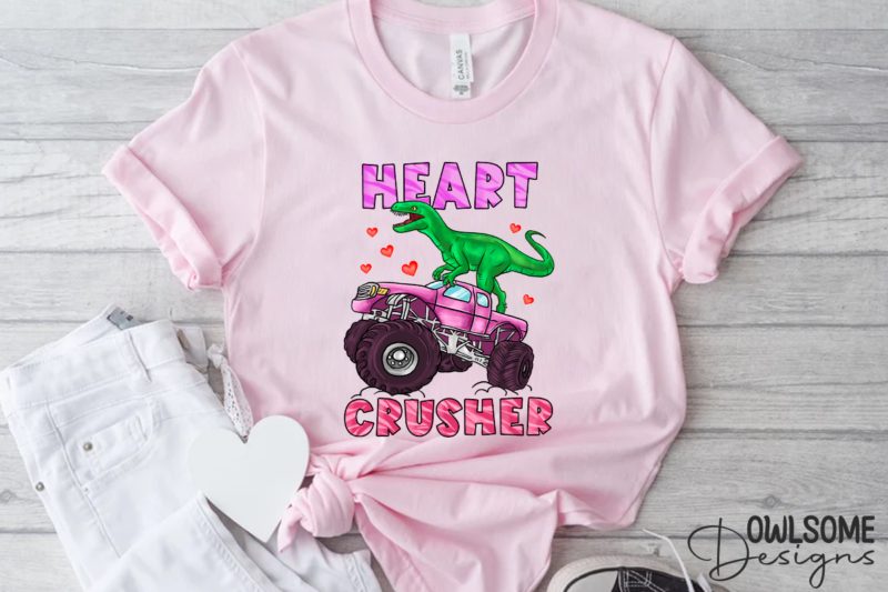 Heart Crusher Dinosaur Valentine