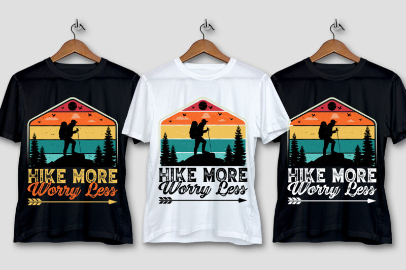 Hiking T-Shirt Design Bundle