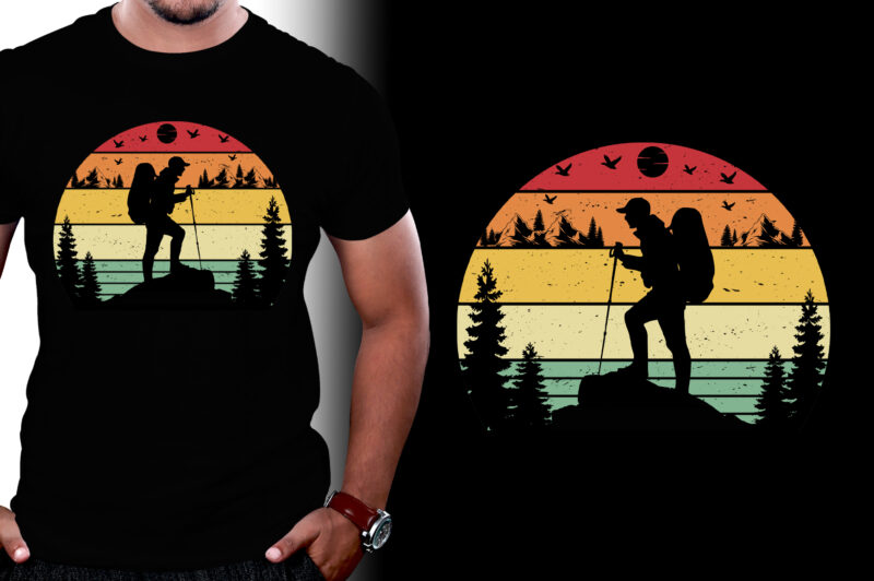 Retro Vintage Sunset T-Shirt Graphic Bundle