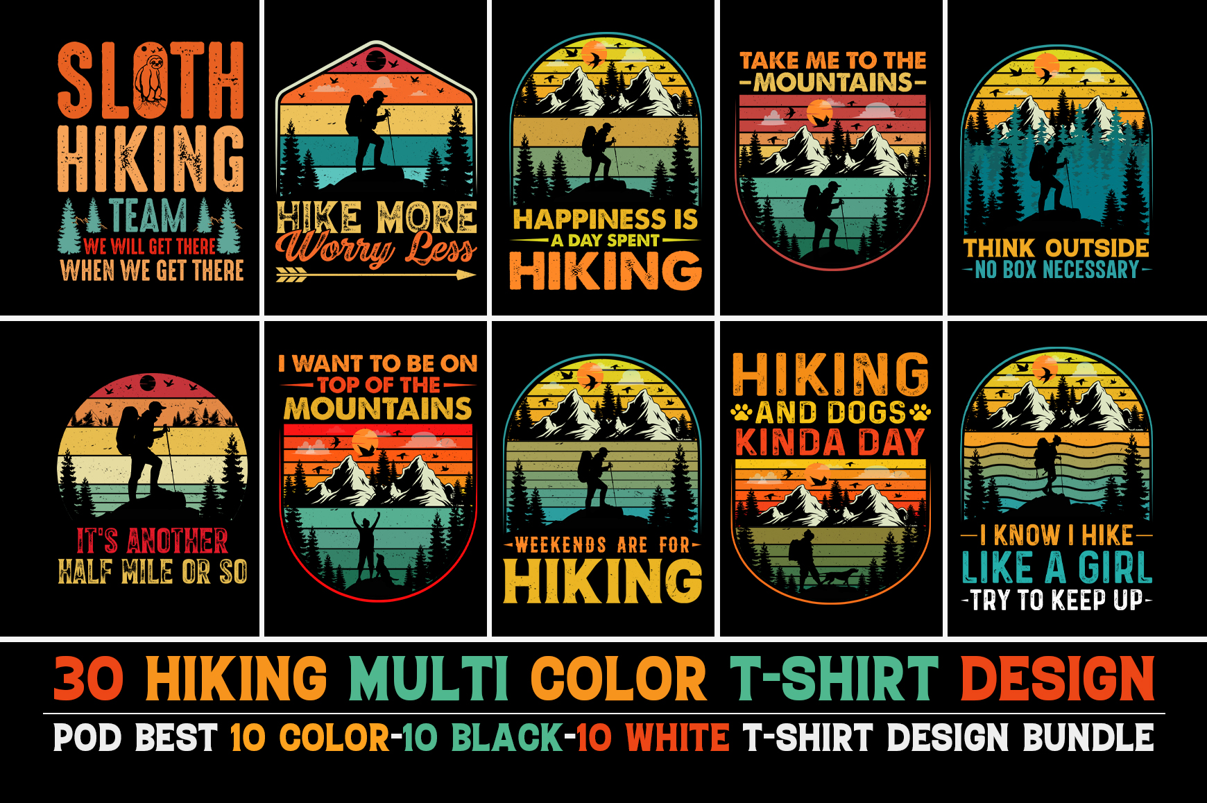 80 Dog T-Shirt Design Bundle