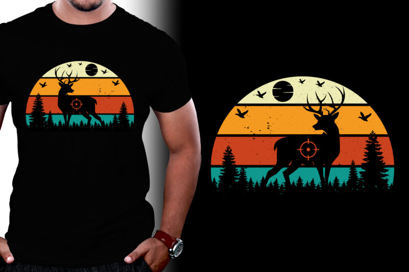 Retro Vintage Sunset T-Shirt Graphic Bundle