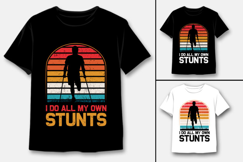 Vintage Sunset T-Shirt Design Bundle