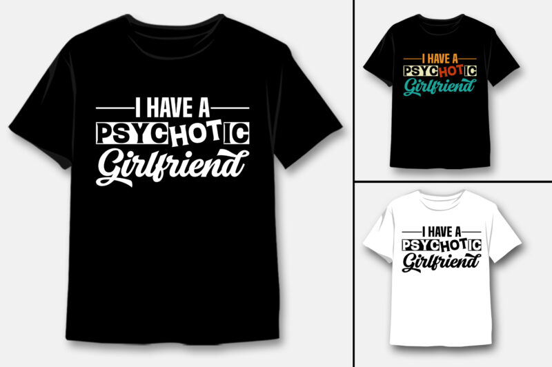 Husband Girlfriend T-Shirt Design Bundle