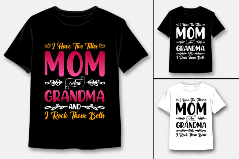 Grandma T-Shirt Design Bundle