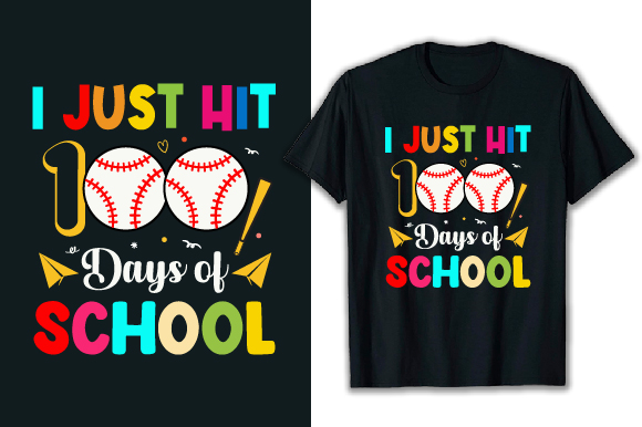 100 Days of School T-Shirt Design,100 Days of School T-Shirt Bundle