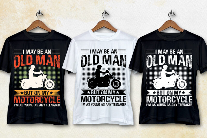 Motorcycle Cycling T-Shirt Design Bundle