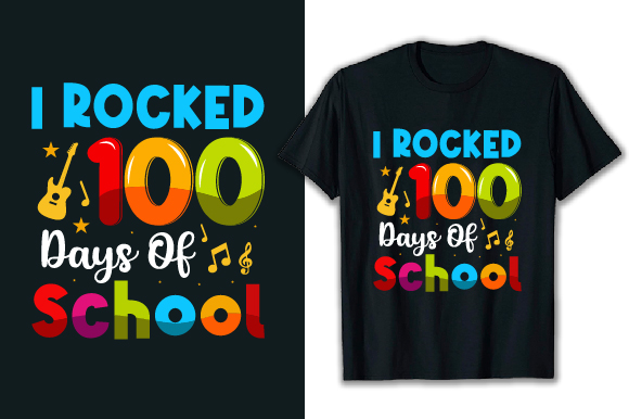 Best 100 Days of School T-Shirt Design, 100 Days of School T-shirt, 100 Days of School T-Shirt Bundle