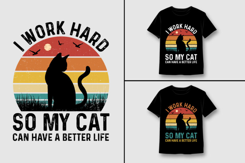 Cat Lover T-Shirt Design Bundle