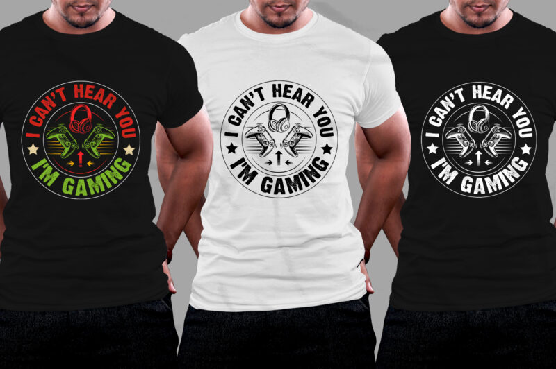 Video Game Lover T-Shirt Design Bundle