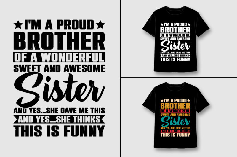 Sister T-Shirt Design Bundle