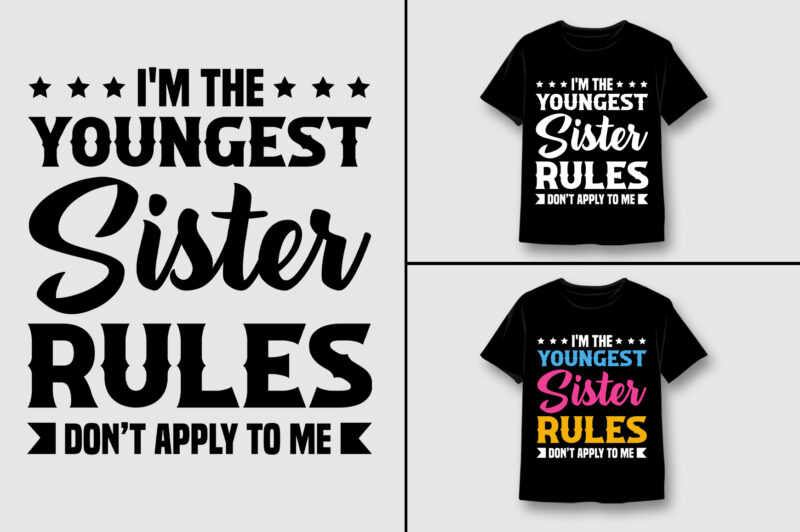 Sister T-Shirt Design Bundle