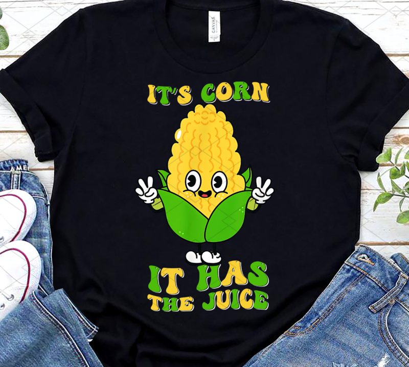 It’s Corn It Has The Juice Funny Corns Costume Retro Groovy NL