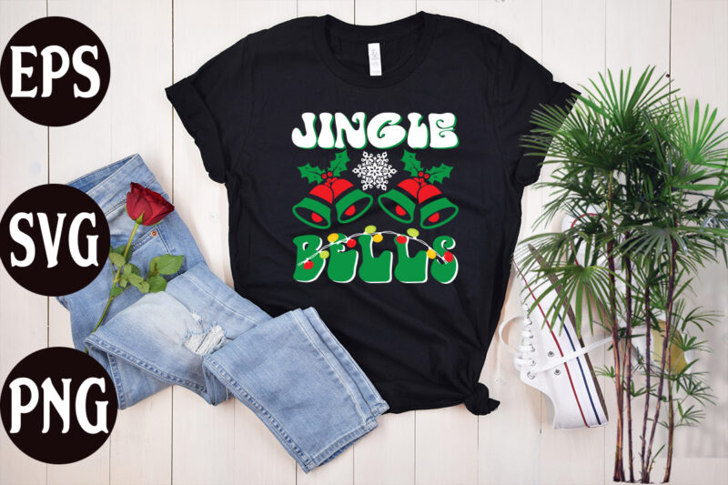 Jingle Bells SVG design , Jingle Bells retro design, christmas svg mega bundle ,130 christmas design bundle , christmas svg bundle , 20 christmas t-shirt design , winter svg bundle,