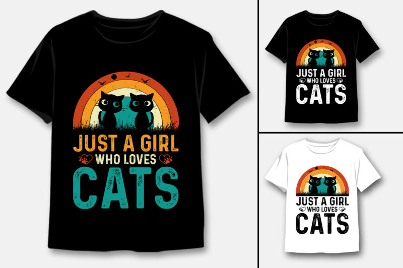 Cat T-Shirt Design Bundle