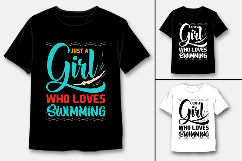 Book Swim T-Shirt Design Bundle