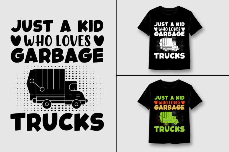 Trucker T-Shirt Design Bundle