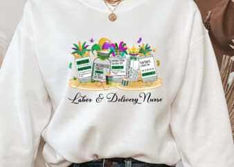 Labor and Delivery Nurse Png, L_D Mardi Gras, OBGYN Png, Medical Holiday, Pharmacy Mardi Gras, Gift For Nurse PNG File TC