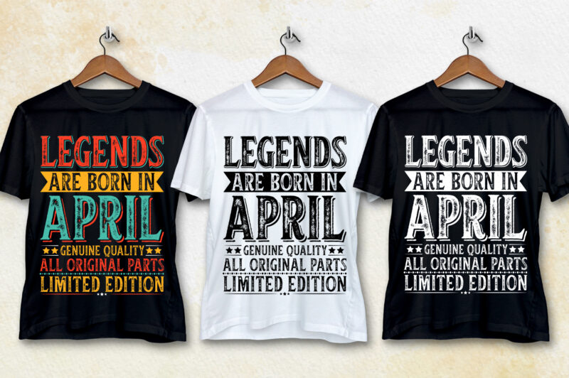 Legends Are Born T-Shirt Design Bundle