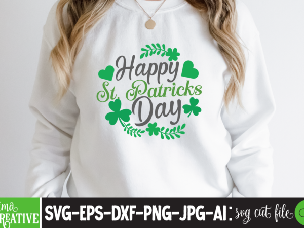 Happy st.patricks day t-shirt design,.studio files, 100 patrick day vector t-shirt designs bundle, baby mardi gras number design svg, buy patrick day t-shirt designs for commercial use, canva t shirt