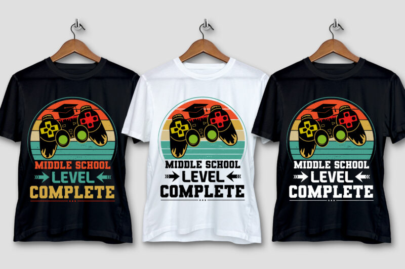 Retro Vintage Sunset T-Shirt Design Bundle