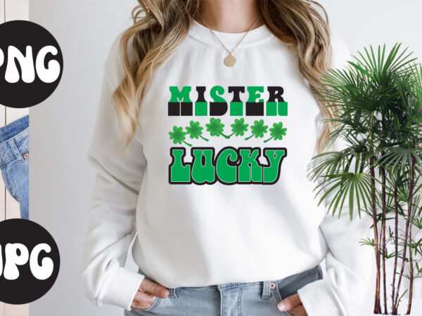 Mister lucky retro design, mister lucky svg design, mister lucky, st patrick’s day bundle,st patrick’s day svg bundle,feelin lucky png, lucky png, lucky vibes, retro smiley face, leopard png, st