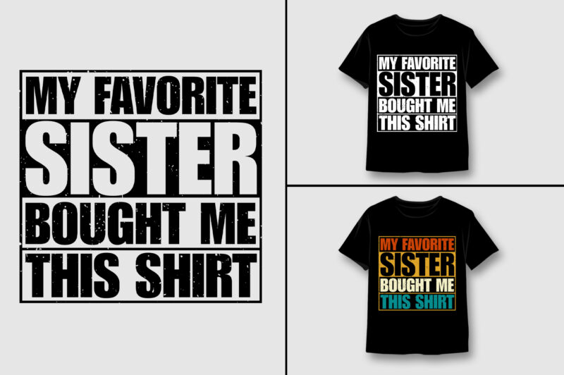 Sister T-Shirt Design Bundle