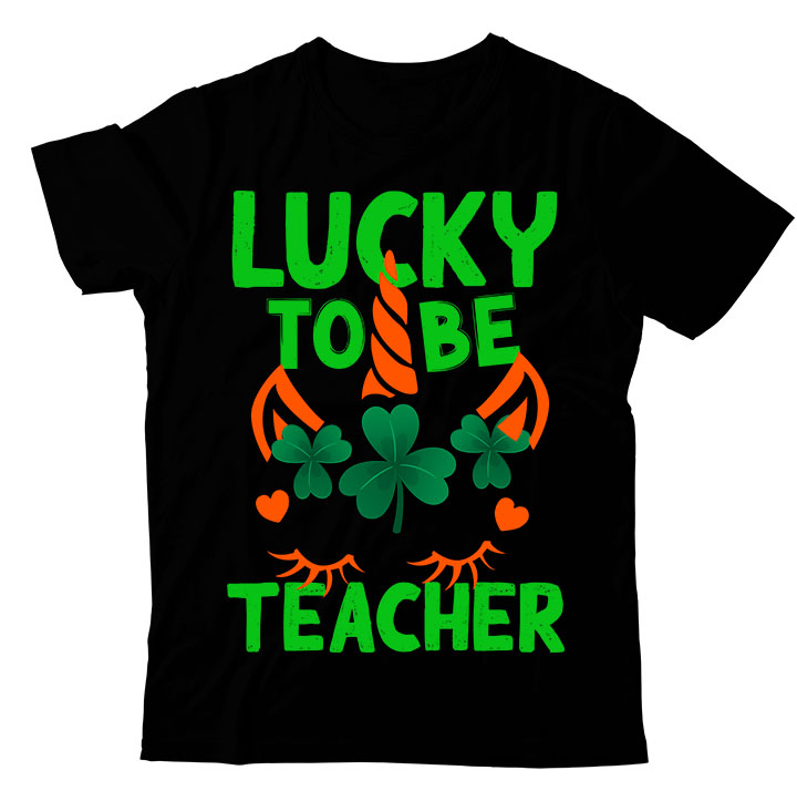 Lucky To Be Teacher T-shirt Design,t-shirt design,t shirt design,t ...