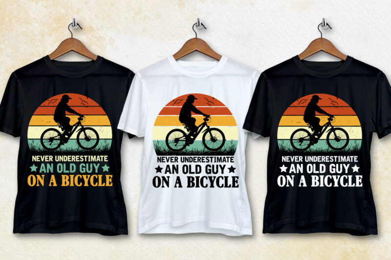 Retro Vintage Sunset T-Shirt Design Bundle