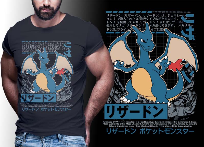 ANIME PART#4 POKEMON EDITION TSHIRT DESIGNS BUNDLE