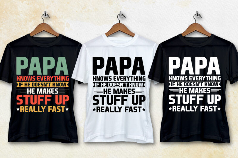 Dad Papa T-Shirt Design Bundle