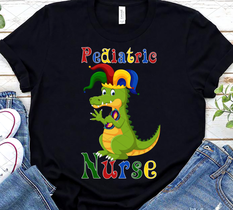 Pediatric Nurse Mardi Gras Png, Peds Nurse Png, Pediatric Holiday, Pediatric Nurse Gift, Nursing Gift, Dinosaur Lover PNG File TL