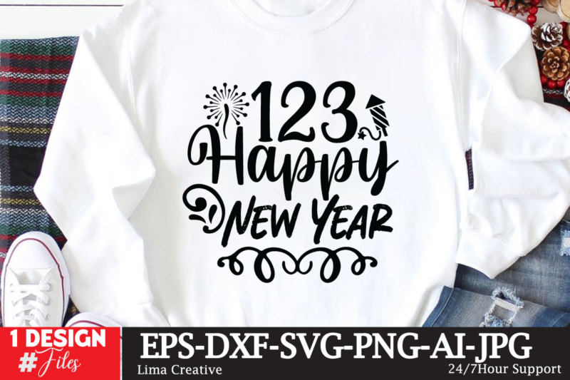 New Year SVG Bundle, New Year SVG Cute File, New Year T-shirt Design , New Year T-shirt Design Bundle , New Retro, New Year PNg ,New Year Crew 2023 T-shirt