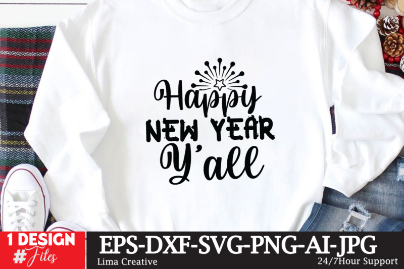 New Year SVG Bundle, New Year SVG Cute File, New Year T-shirt Design , New Year T-shirt Design Bundle , New Retro, New Year PNg ,New Year Crew 2023 T-shirt