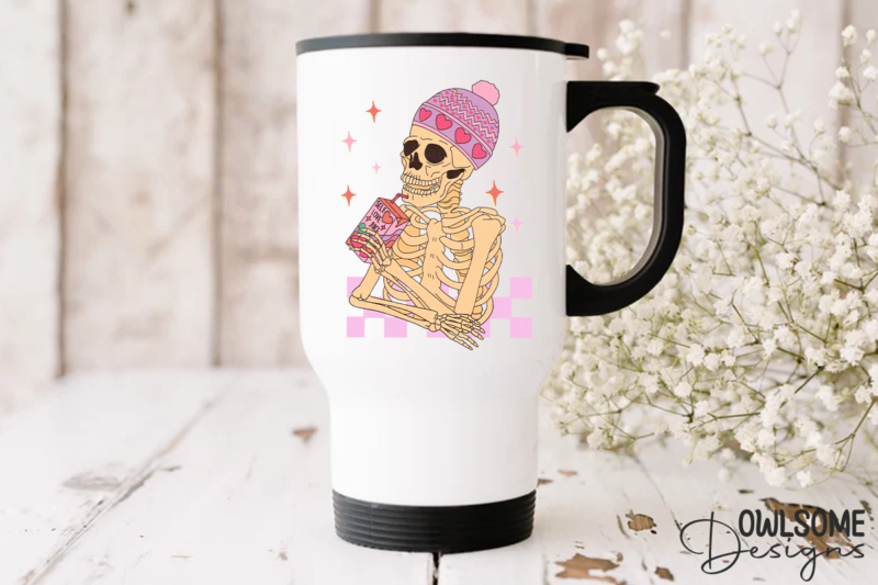 Self Love Juice Skeleton Valentine PNG