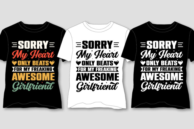 Husband Girlfriend T-Shirt Design Bundle