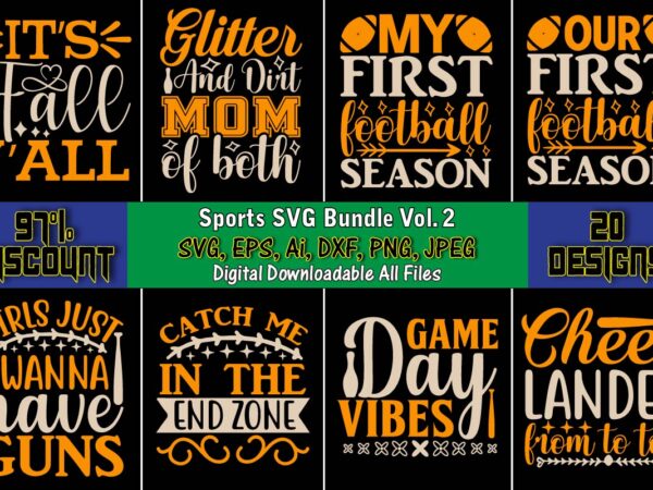 6 Baseball Day T-shirt SVG Bundle Vol-02