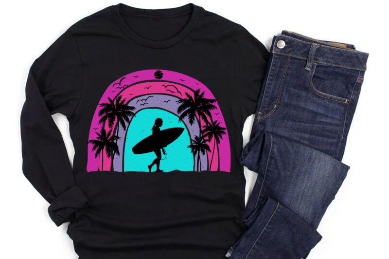 Retro Vintage Sunset T-Shirt Graphic