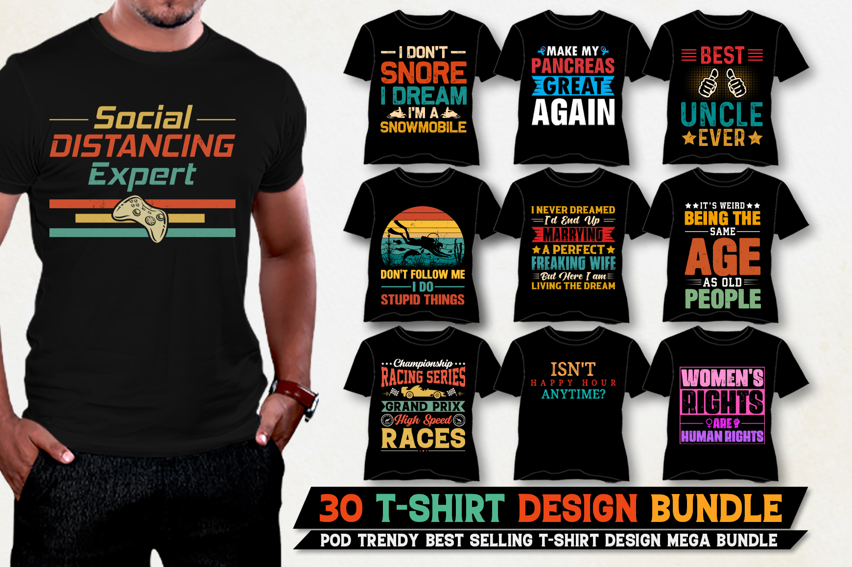 T-Shirt Design Bundle PNG SVG EPS - Buy t-shirt designs