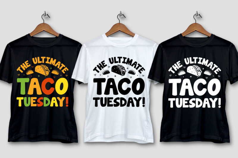 Taco Golf T-Shirt Design Bundle
