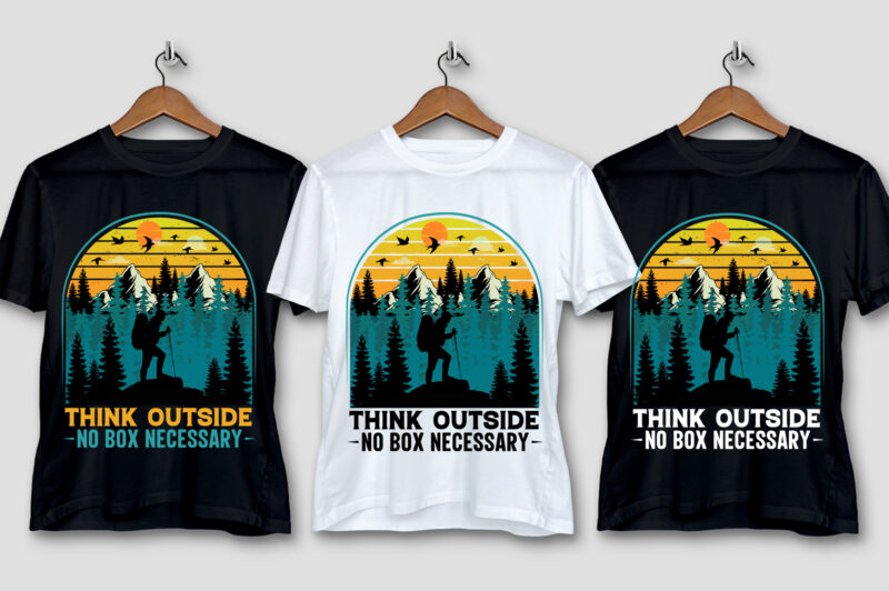 Hiking T-Shirt Design Bundle