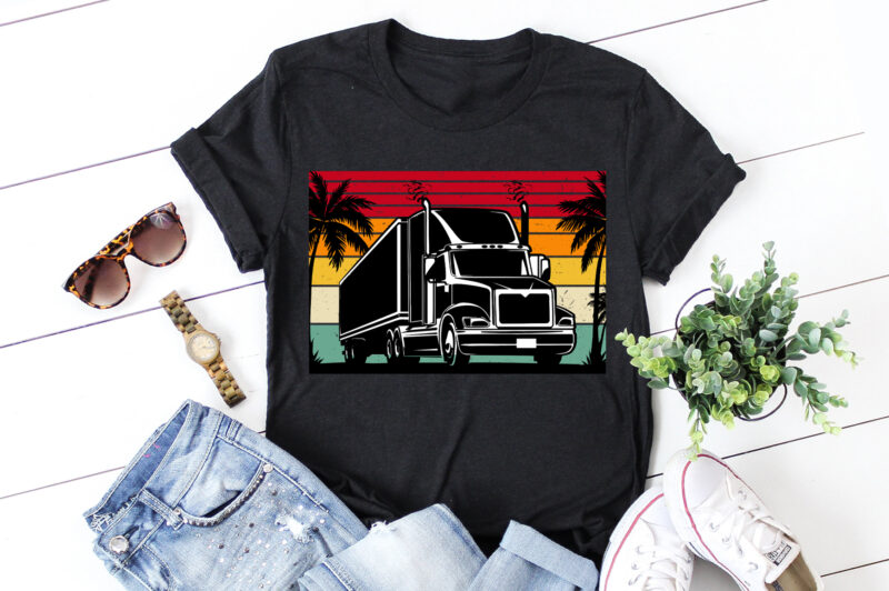 Sunset Colorful T-Shirt Graphic Bundle