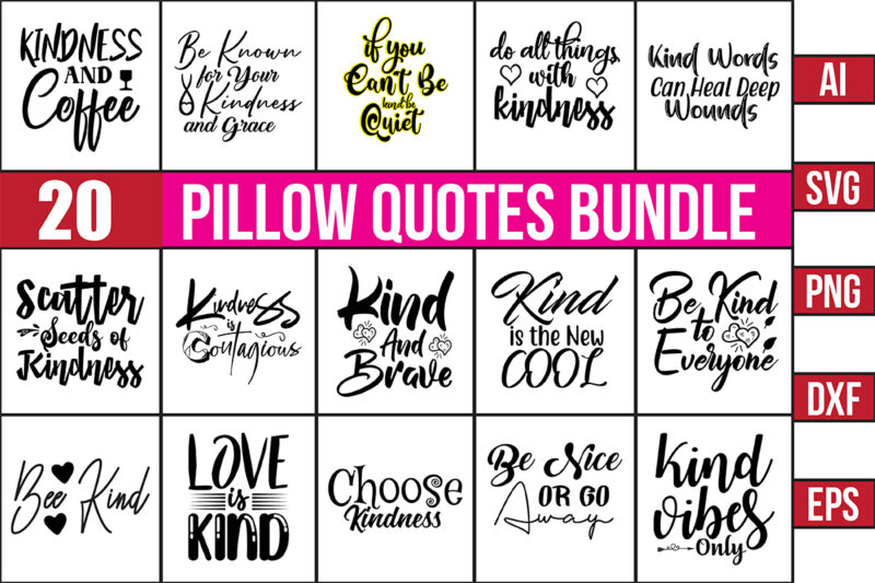 Pillow SVG Bundle