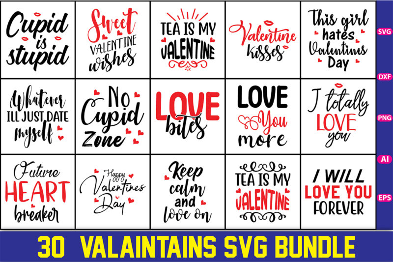 Valentines SVG Design Bundle