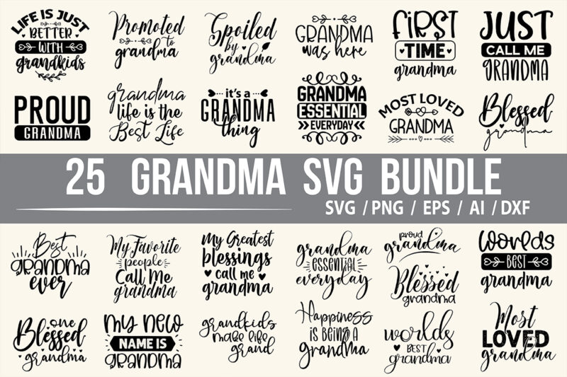 Grandma SVG Bundle