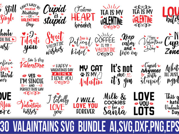 Valentines svg design bundle