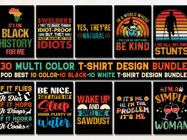 Vintage sunset t-shirt design bundle