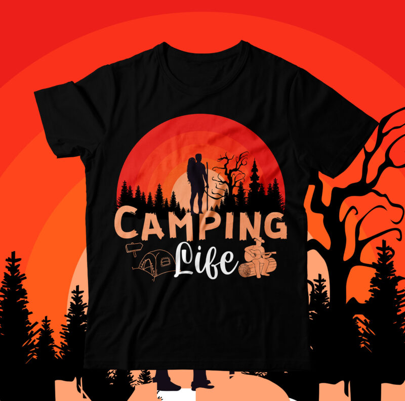 Camping Life T-Shirt Design , Camping Crew T-Shirt Design , Camping Crew T-Shirt Design Vector , camping T-shirt Desig,Happy Camper Shirt, Happy Camper Tshirt, Happy Camper Gift, Camping Shirt, Camping