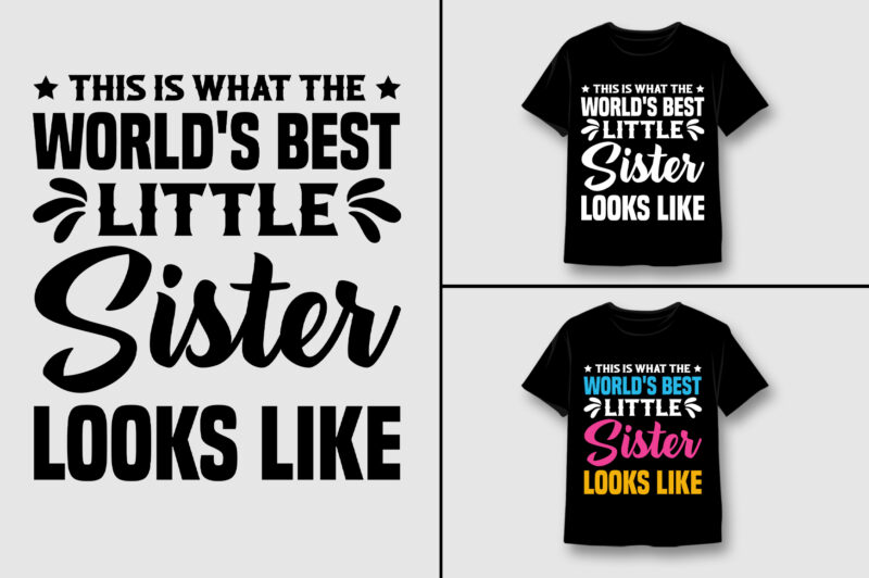 Sister T-Shirt Design Bundle