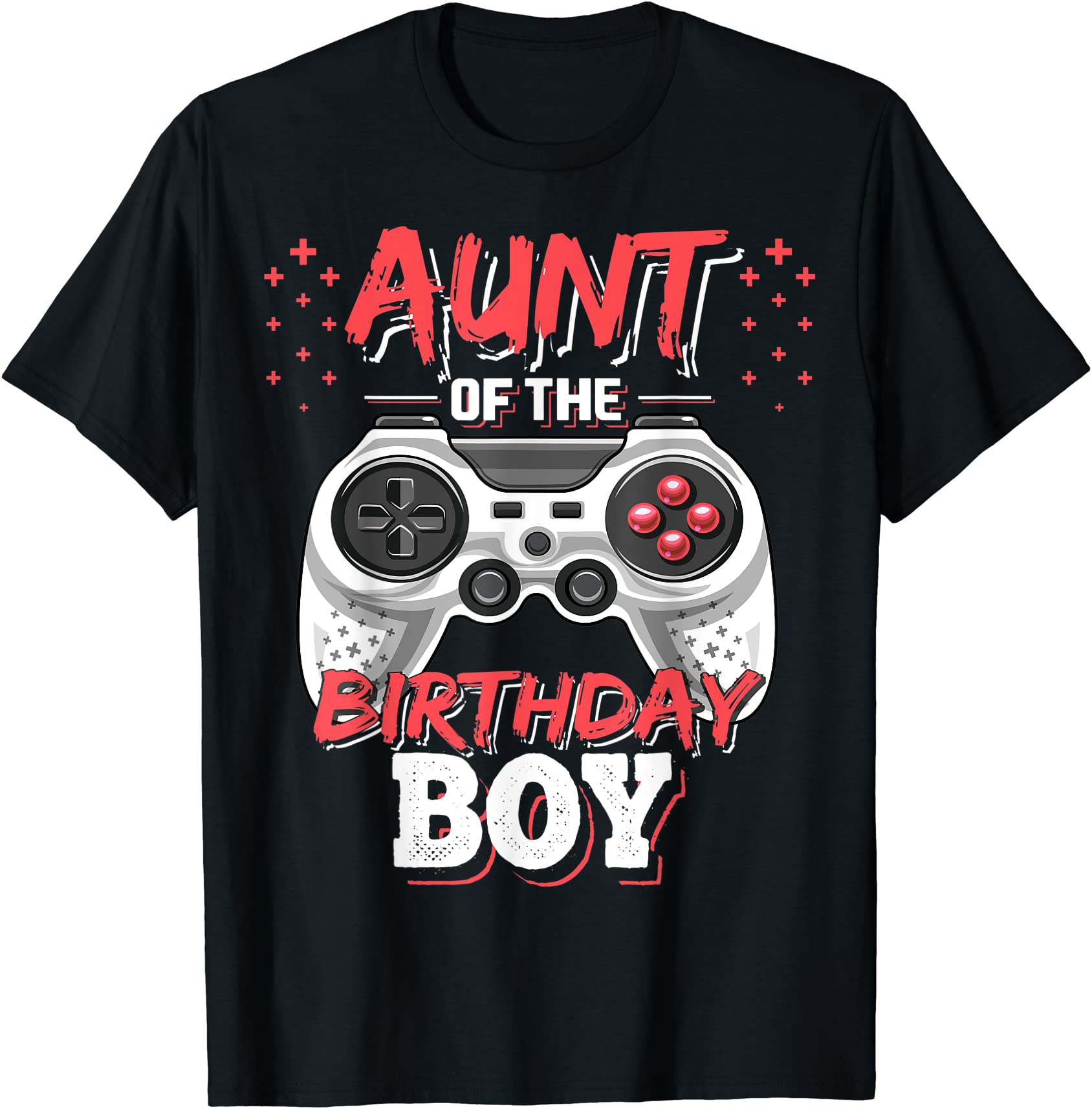 aunt of the birthday boy matching video gamer birthday party t shirt ...