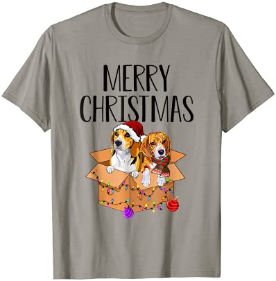 beagle christmas t shirt